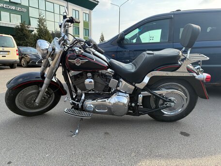 2002 Harley-Davidson Fat Boy, чёрный, 650000 рублей, вид 1