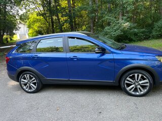 2021 Lada (ВАЗ) Vesta SW I, синий, 1490000 рублей, вид 4
