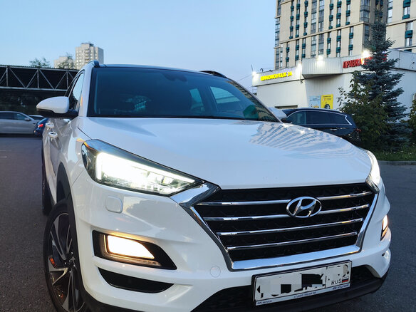 2019 Hyundai Tucson III Рестайлинг, белый - вид 3