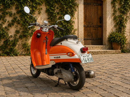 2007 Yamaha Vino 50, оранжевый, 125000 рублей, вид 4