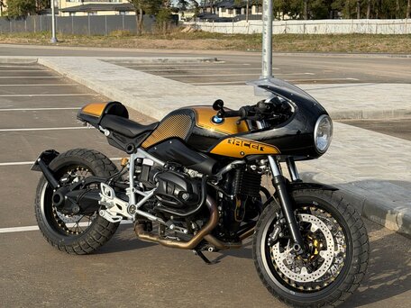 2019 BMW R Nine T Racer, золотистый, 1550000 рублей, вид 2