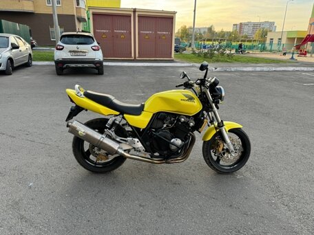 2002 Honda CB 400 Super Four, жёлтый, 340000 рублей, вид 3