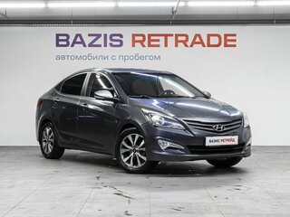 2015 Hyundai Solaris I Рестайлинг, серый, 740000 рублей, вид 3