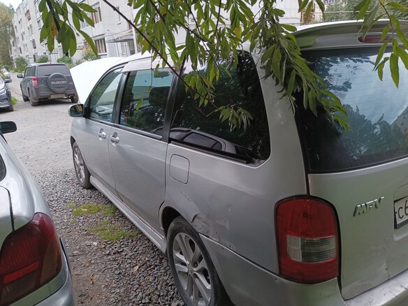 1999 Mazda MPV II (LW), серебристый, 310000 рублей - вид 9