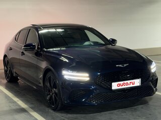 2021 Genesis G70 I Рестайлинг, синий, 3580000 рублей, вид 3