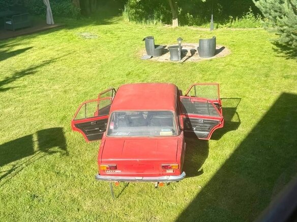 1984 Lada (ВАЗ) 21011, красный, 150000 рублей - вид 12