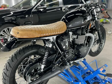 2013 Triumph Bonneville T100, чёрный, 710000 рублей, вид 3