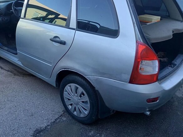 2012 Lada (ВАЗ) Kalina I, серебристый, 290000 рублей - вид 3