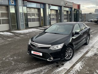 2017 Toyota Camry VII (XV50) Рестайлинг 2, чёрный, 1830000 рублей, вид 3