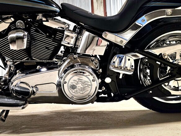 2009 Harley-Davidson Fat Boy, чёрный, 890000 рублей - вид 9