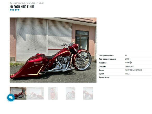 2014 Harley-Davidson Road King, красный, 1999000 рублей - вид 7