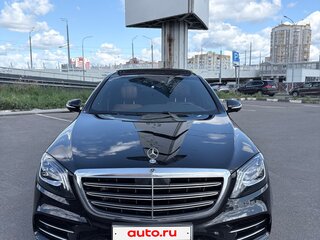 2019 Mercedes-Benz S-Класс 350 d Long VI (W222, C217) Рестайлинг, чёрный, 7100000 рублей, вид 3
