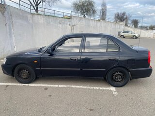 2006 Hyundai Accent ТагАЗ II, чёрный, 269000 рублей, вид 4
