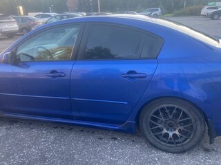 2007 Mazda 3 I (BK) Рестайлинг, синий, 480000 рублей, вид 4