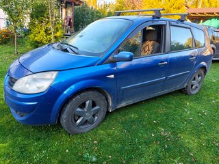2008 Renault Scenic Grand II Рестайлинг, синий, 490000 рублей, вид 4