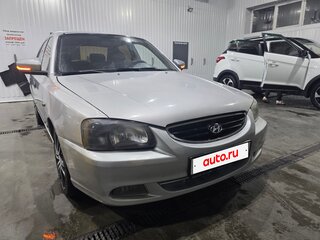 2007 Hyundai Accent ТагАЗ II, серебристый, 410000 рублей, вид 5