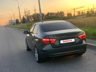 2017 Lada (ВАЗ) Vesta I, зелёный, 970000 рублей, вид 3