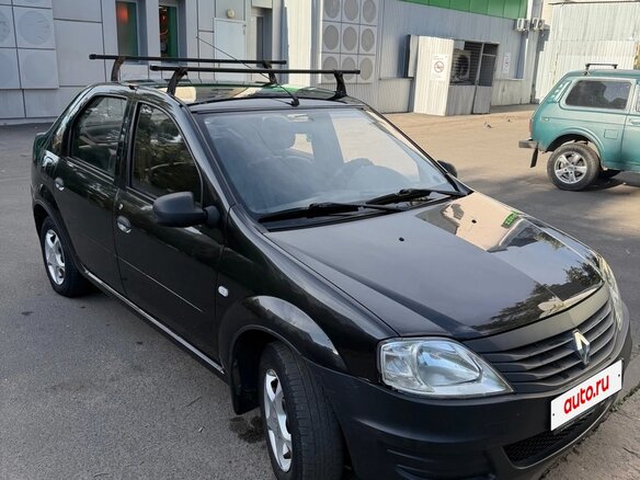 2011 Renault Logan I Рестайлинг, чёрный, 500000 рублей - вид 2