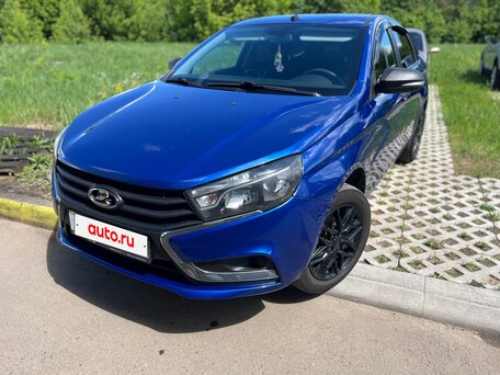 2021 Lada (ВАЗ) Vesta I, синий, 850000 рублей, вид 3