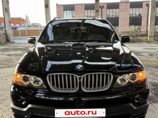 2005 BMW X5 4.4i I (E53) Рестайлинг, чёрный, 1450000 рублей, вид 4