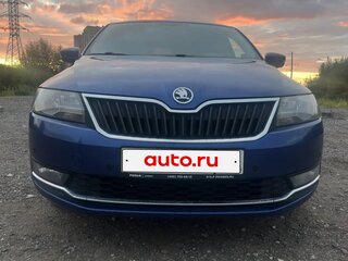 2017 Skoda Rapid I Рестайлинг, синий, 1330000 рублей, вид 2