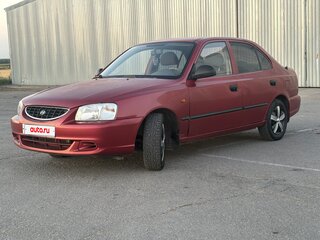 2005 Hyundai Accent ТагАЗ II, красный, 350000 рублей, вид 2