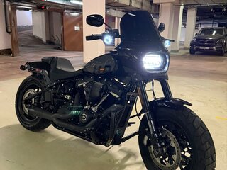 2023 Harley-Davidson Fat Bob, чёрный, 1990000 рублей, вид 1