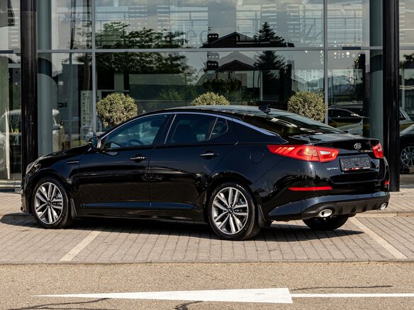 2014 Kia Optima III Рестайлинг, чёрный - вид 3