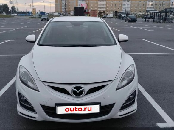 2010 Mazda 6 II (GH) Рестайлинг, белый, 1200000 рублей