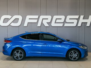 2018 Hyundai Elantra VI (AD), синий, 1490000 рублей, вид 4