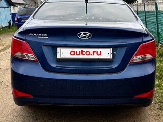2016 Hyundai Solaris I Рестайлинг, синий, 800000 рублей, вид 2