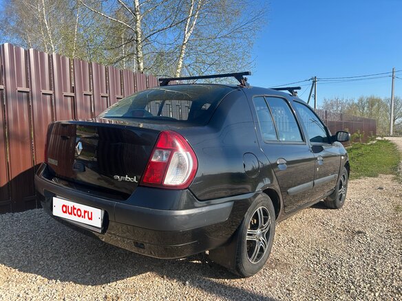 2006 Renault Symbol I Рестайлинг, чёрный, 265000 рублей - вид 3
