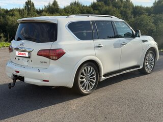 2014 Infiniti QX80 I Рестайлинг, белый, 1500000 рублей, вид 4