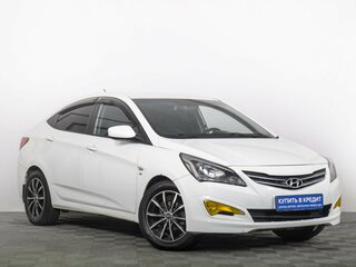 2016 Hyundai Solaris I Рестайлинг, белый, 1349000 рублей, вид 1