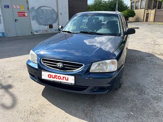 2008 Hyundai Accent ТагАЗ II, синий, 580000 рублей, вид 1