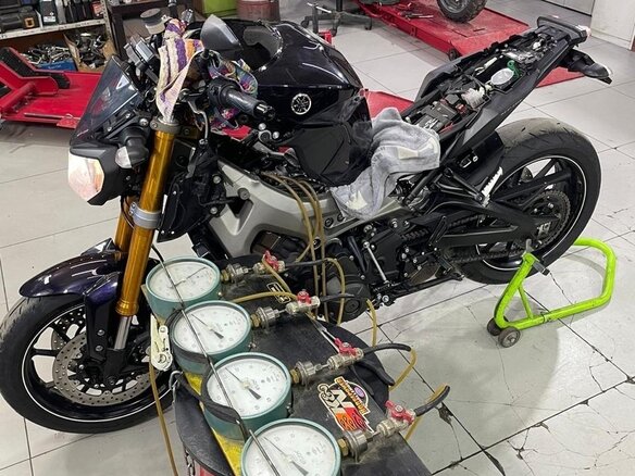 2014 Yamaha MT-09 (FZ-09), фиолетовый, 770000 рублей - вид 13