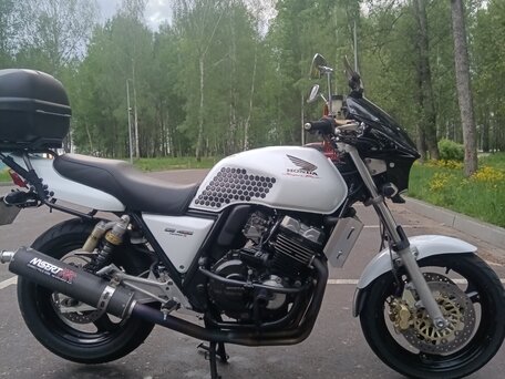 1996 Honda CB 400 Super Four, белый, 320000 рублей, вид 4