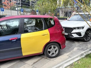 2007 Honda Jazz I Рестайлинг, красный, 399000 рублей, вид 5
