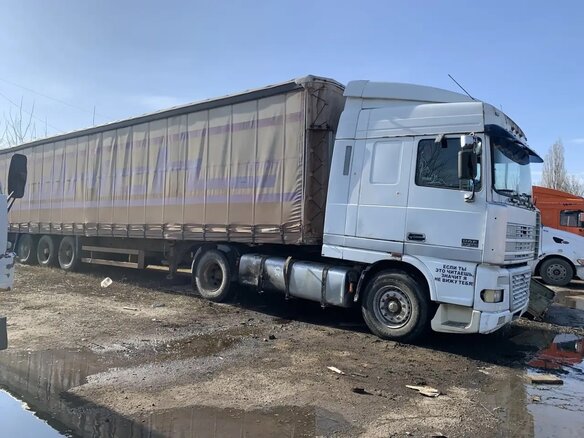 1998 DAF 95XF, белый - вид 6