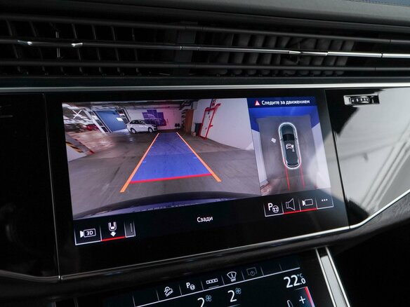 2020 Audi Q7 45 TDI II (4M) Рестайлинг, синий, 7333055 рублей - вид 18