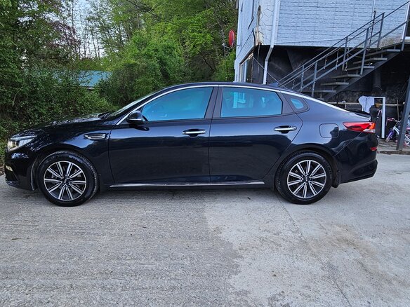 2019 Kia Optima IV Рестайлинг, синий, 1900000 рублей - вид 6