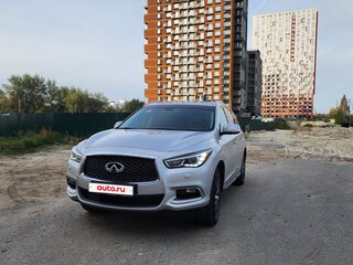 2017 Infiniti QX60 I Рестайлинг, серебристый, 2800000 рублей, вид 1