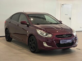 2011 Hyundai Solaris I, фиолетовый, 639000 рублей, вид 3