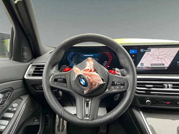 2024 BMW M3 Competition Package VI (G80), жёлтый - вид 2