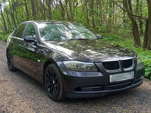 2006 BMW 3 серии 320i V (E90/E91/E92/E93), чёрный, 790000 рублей - вид 1