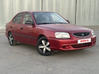 2005 Hyundai Accent ТагАЗ II, красный, 350000 рублей, вид 3