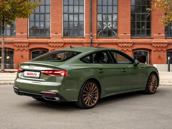 2021 Audi A5 Sportback 45 TFSI II (F5) Рестайлинг, зелёный, 4300000 рублей - вид 6