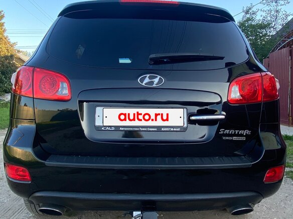 2008 Hyundai Santa Fe II, чёрный, 1450000 рублей - вид 6
