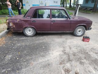 2006 Lada (ВАЗ) 2107, пурпурный, 65000 рублей, вид 2