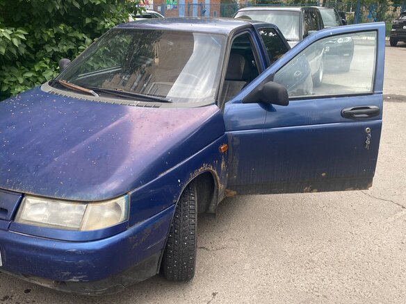 2002 Lada (ВАЗ) 2110, синий, 100000 рублей